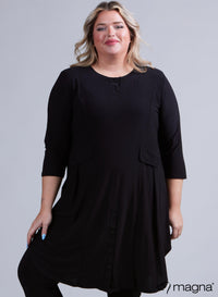 Magna Balloon Shaped Tunic/Dress Black