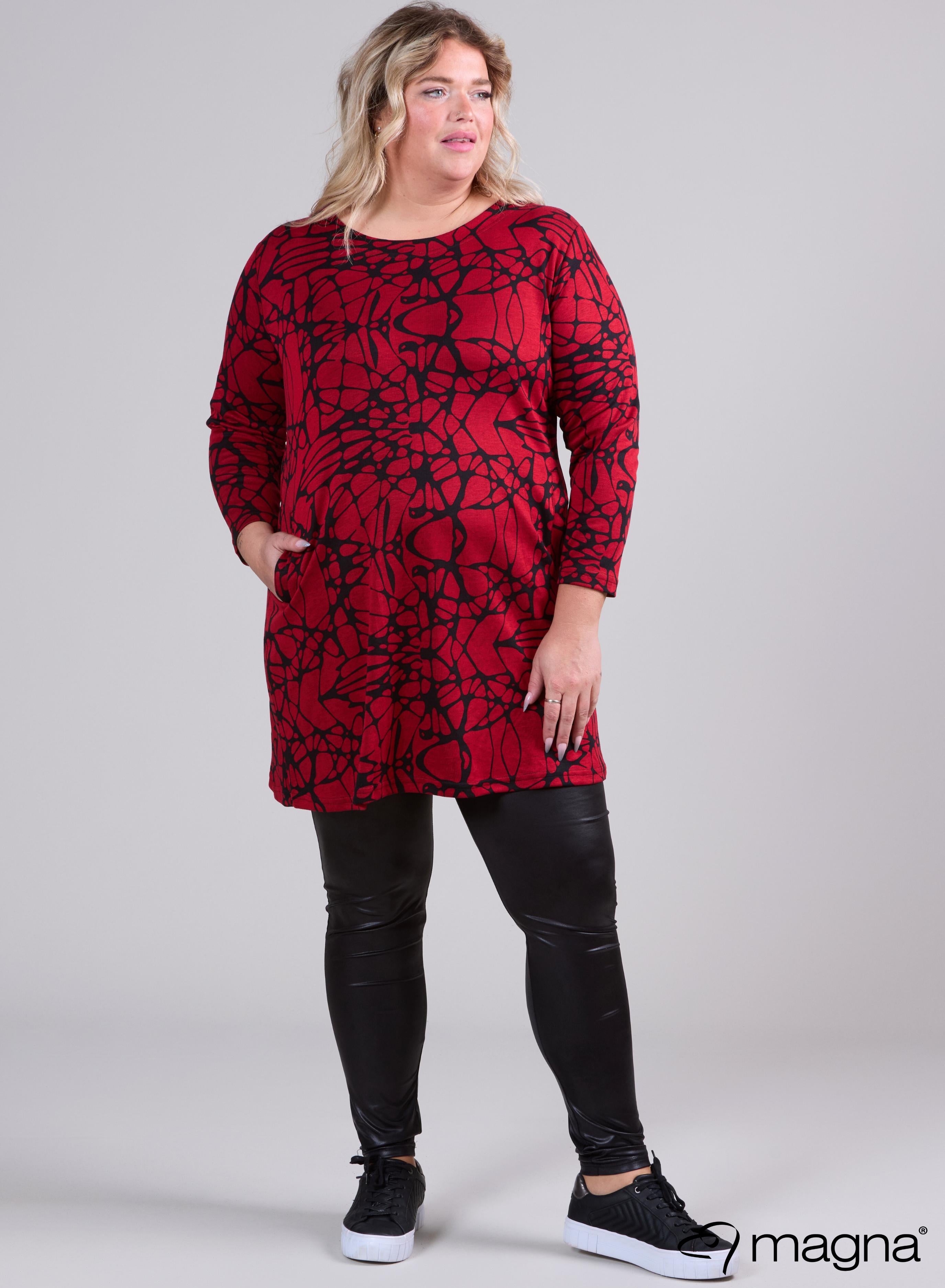 Magna Warm Pocket Tunic Pebbles DSN Red