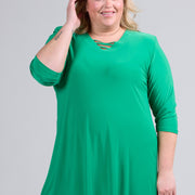 Magna Relaxed V-Strap Tunic Brazil Green