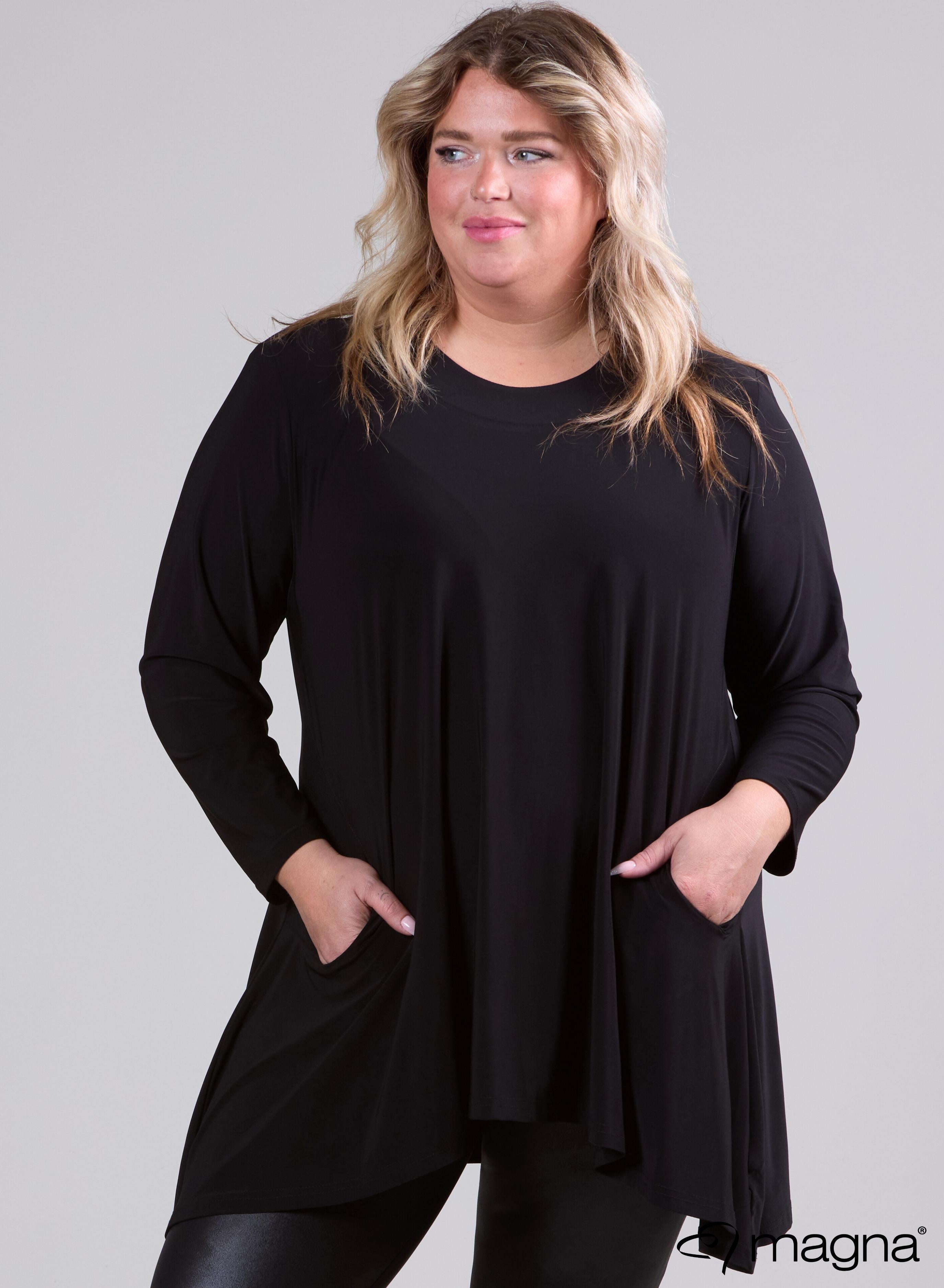 Magna Generous Pocket Tunic Black