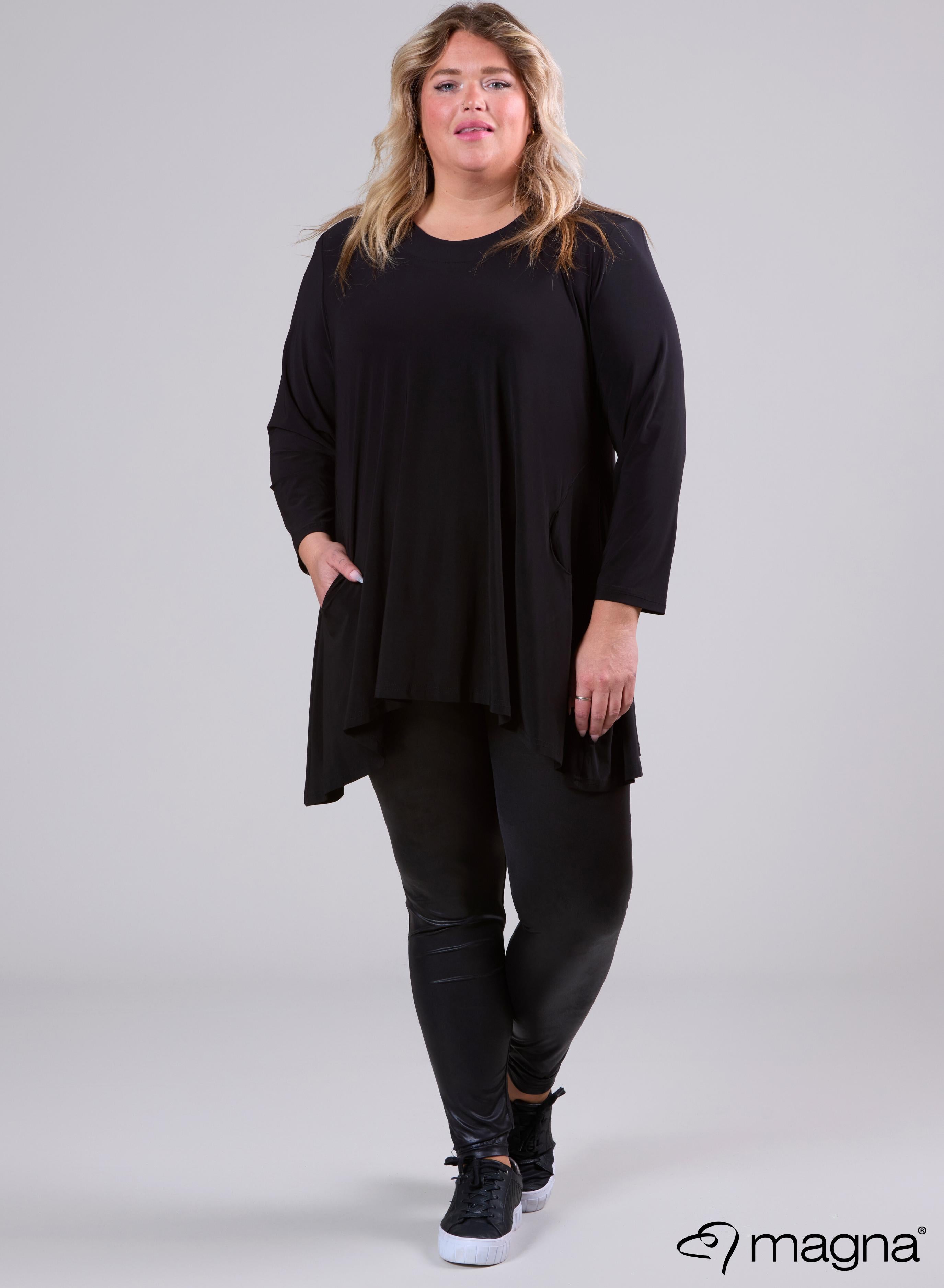 Magna Generous Pocket Tunic Black