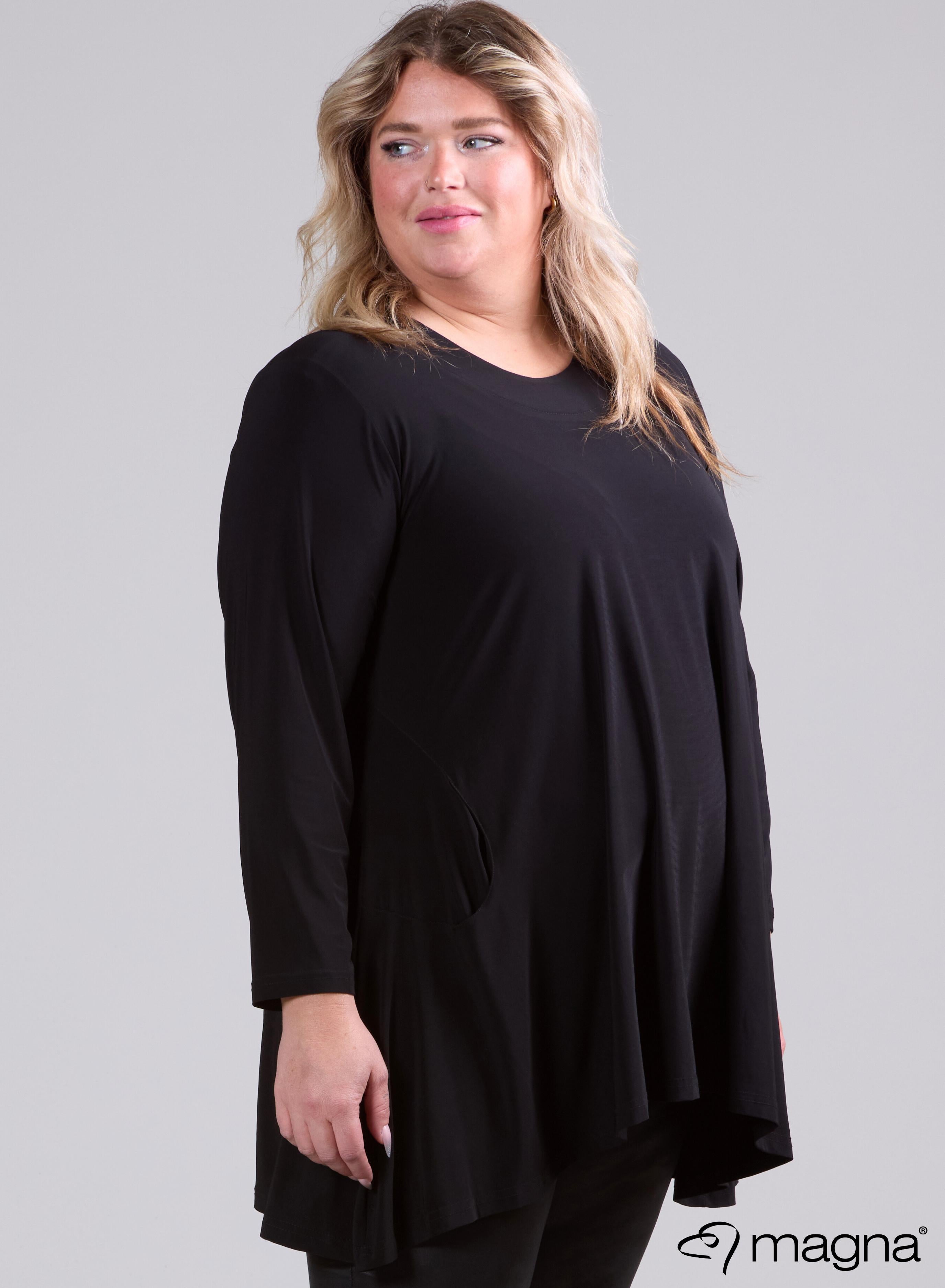 Magna Generous Pocket Tunic Black