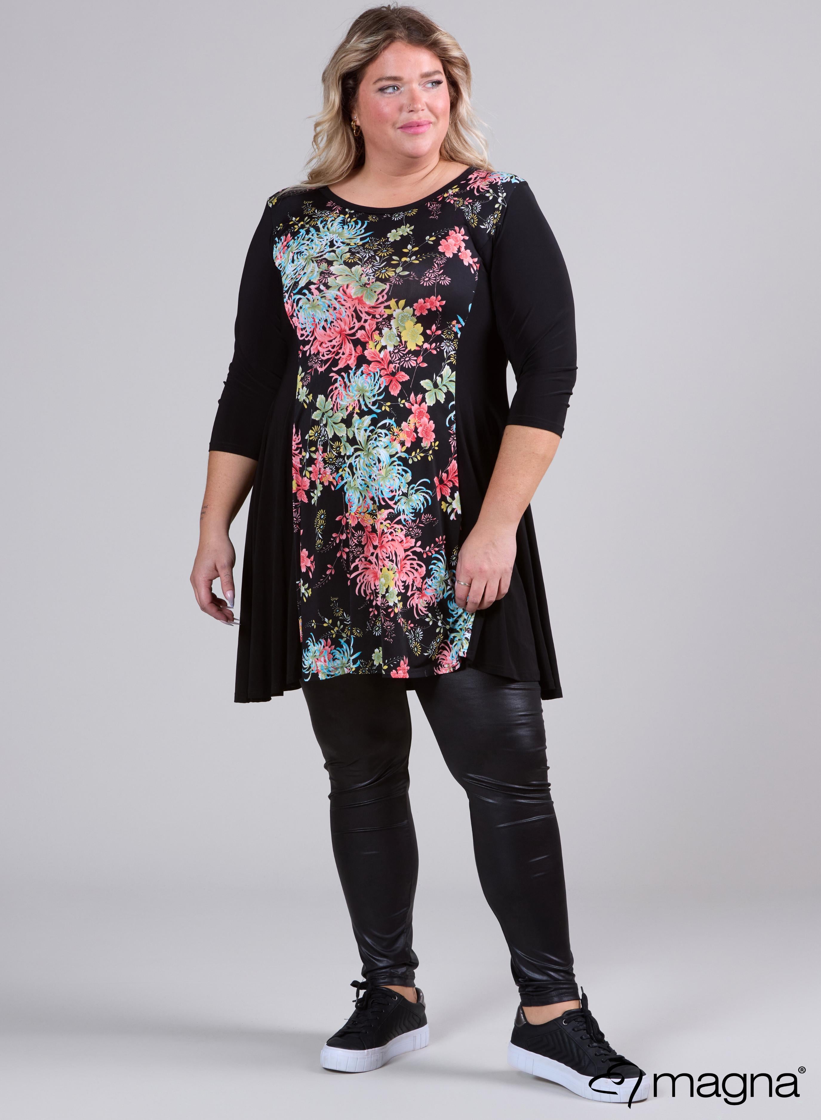 Curvy Tunic Flower Design 