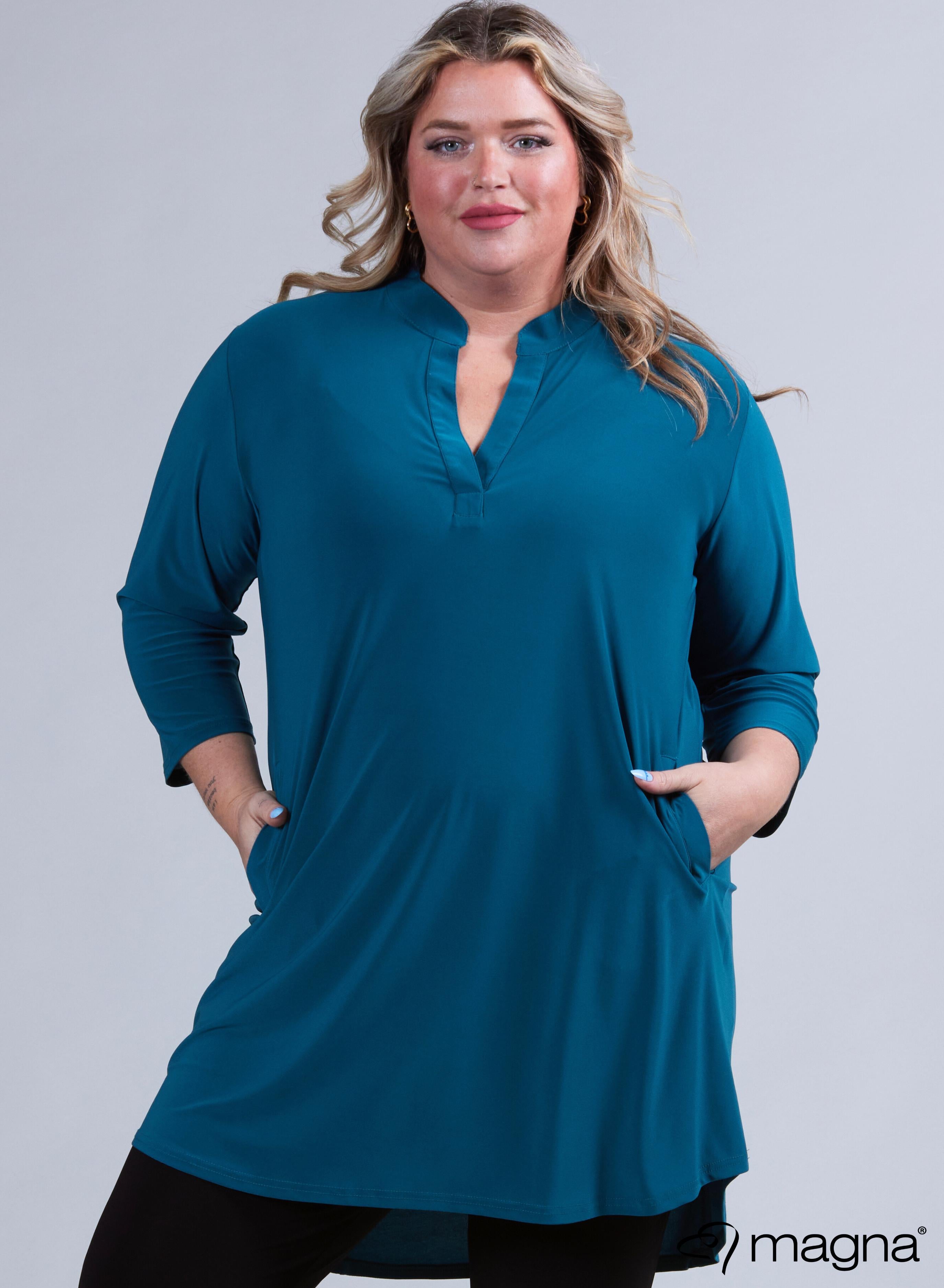 Magna Classic Pockets Tunic Petrol