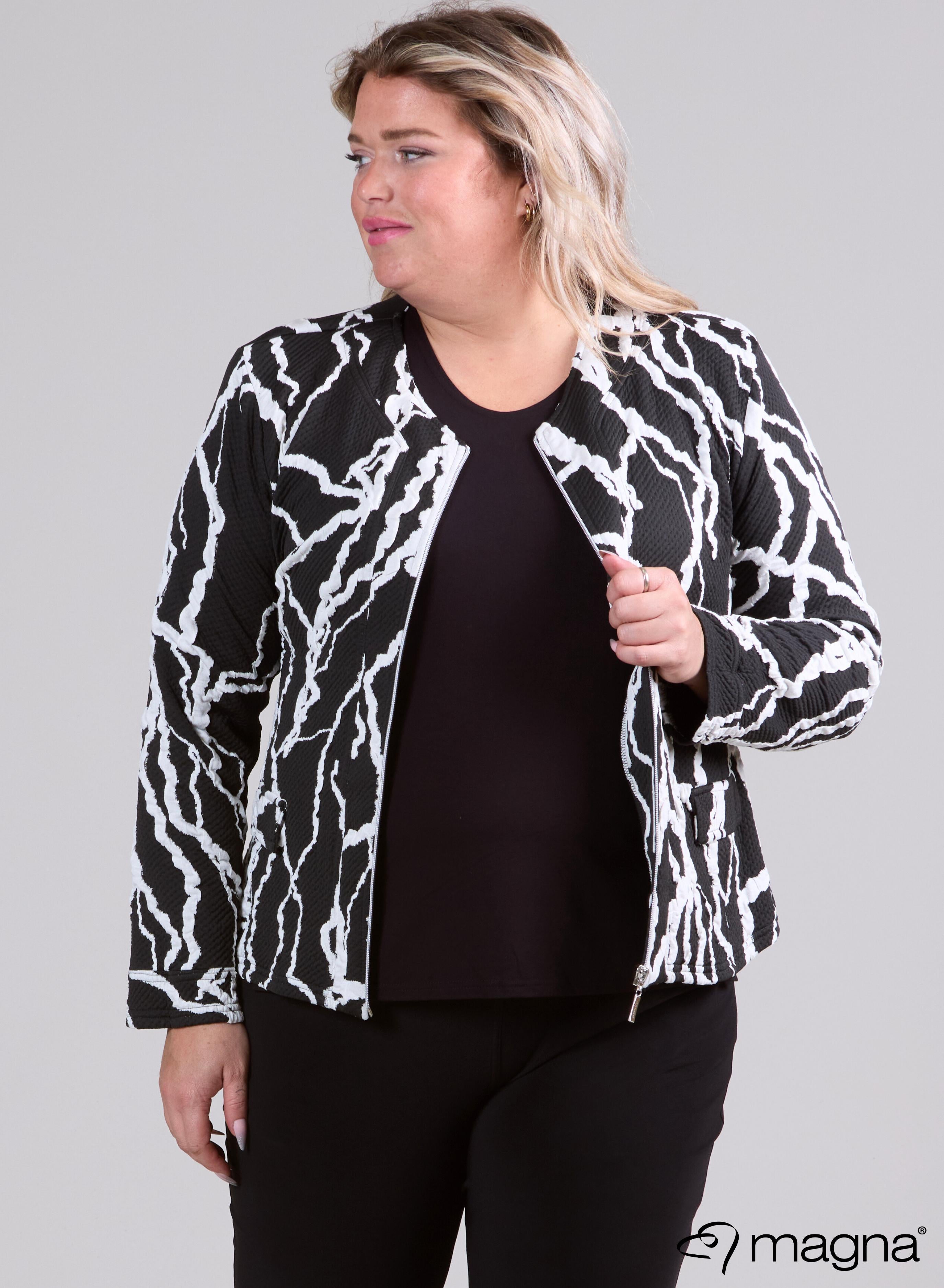 Magna Warm Textured Jacket Lightning Black/White