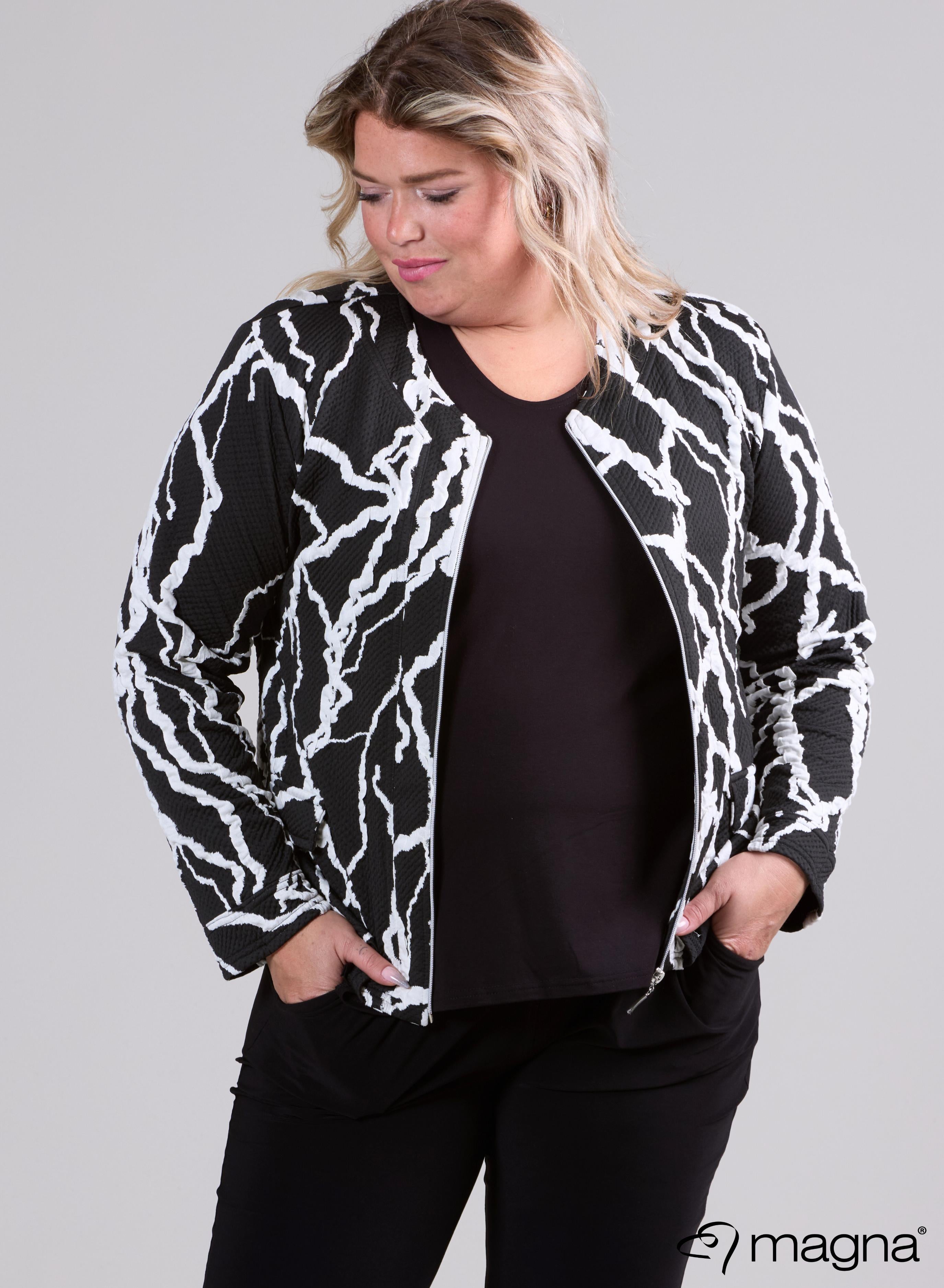 Magna Warm Textured Jacket Lightning Black/White