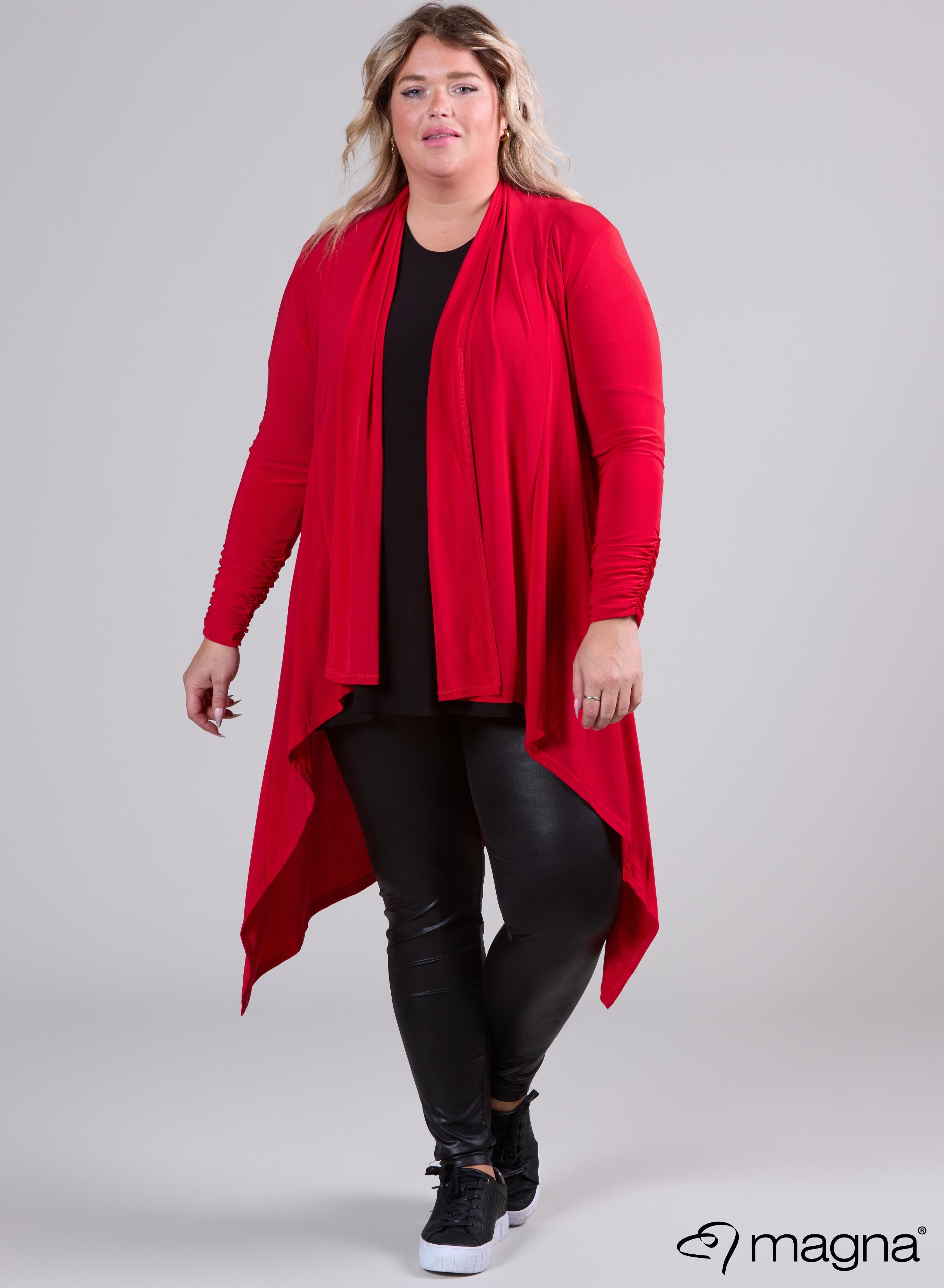 Magna Edgy Cardigan Red