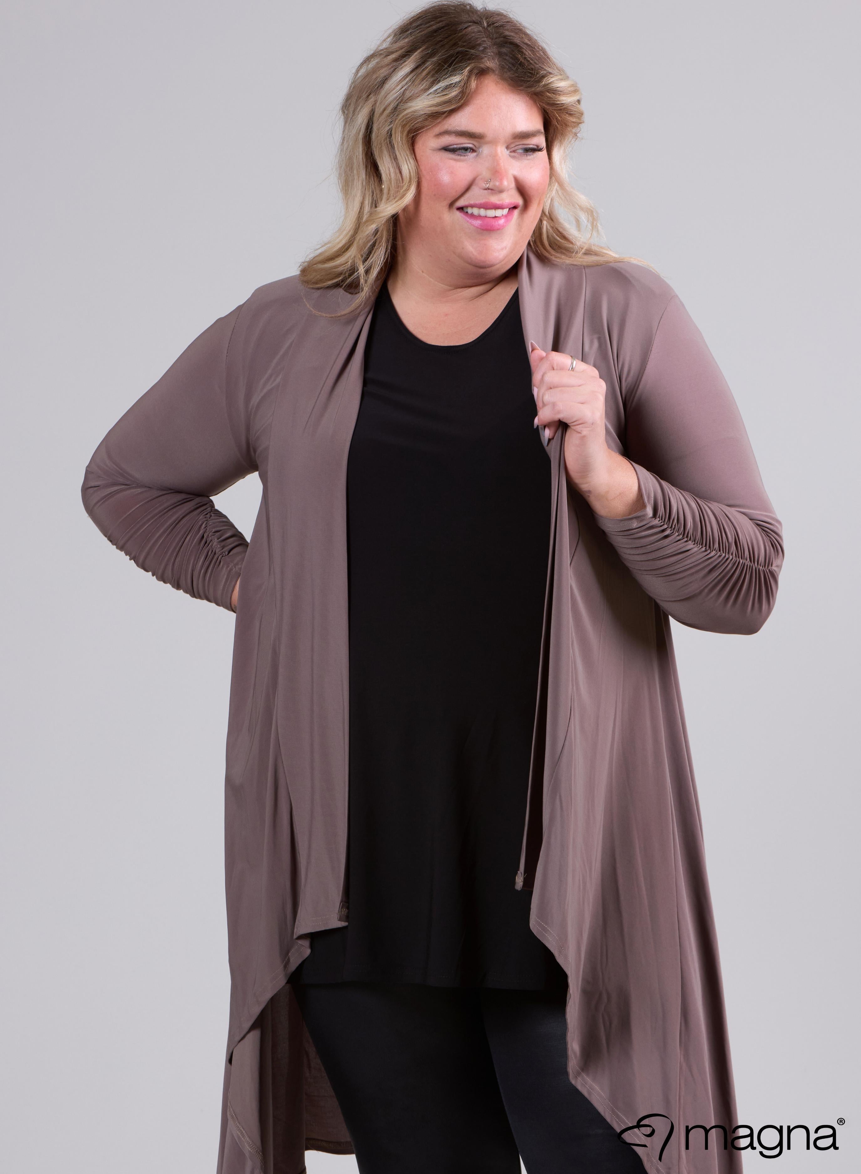 Magna Edgy Cardigan Taupe